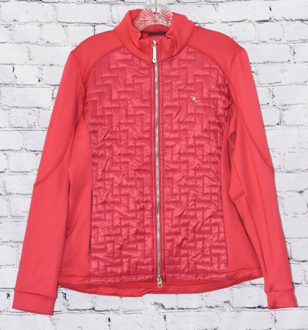 Chervo S.P.A Stretch Women's Full Zip Quilted Thermo Golf Jacket Size 10